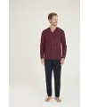 ieg™  9225 Erkek V.Yaka Boydan Düğmeli Pijama Takım