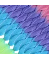 Afrika Örgülük Ombreli Sentetik Saç 100 Gr. - Pembe / Mor / Açık Mavi / Neon Sarı