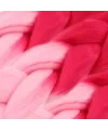 Afrika Örgülük Sentetik Ombreli Saç 100 Gr.- Koyu Pembe / Açık Pembe