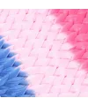 Afrika Örgüsü Ve Rasta İçin Sentetik Ombreli Saç - Koyu Pembe / Açık Pembe / Mavi