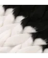 Afrika Örgüsü Ve Rasta İçin Sentetik Ombreli Saç - Siyah / Beyaz
