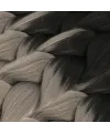 Afrika Örgüsü Ve Rasta İçin Sentetik Ombreli Saç - Siyah / Koyu Gri