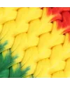 Afrika Örgüsü Ve Rasta İçin Sentetik Ombreli Saç - Turuncu / Sarı / Yeşil