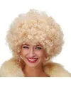 Altın Renk Kıvırcık Afro Parti Peruğu