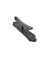 ieg™ Antika Tarz Dekoratif Pirinç Çiçekli Pencere Kolu - 165x38 mm, Oksit