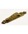 ieg™ Antika Tarz Dekoratif Pirinç Kubbeli Çekme Kapı Kolu - 396x68 mm, Antik