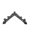 ieg™ Antika Tarz Dekoratif Pirinç Lale Köşe Gönye - Üst, 133x133 mm, Oksit