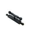 ieg™ Antika Tarz Dekoratif Pirinç Misket Pencere Kolu - 165x32 mm, Oksit