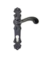 Antika Tarz Dekoratif Pirinç Okyanus Banyo Kapı Kolu - 230x46 mm, Oksit