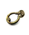 ieg™ Antika Tarz Dekoratif Pirinç Saray Kapı Tokmağı, Taktak - 97mm, Antik