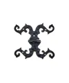 ieg™ Antika Tarz Dekoratif Pirinç Süslü Menteşe - 100x90 mm, Oksit