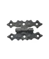 ieg™ Antika Tarz Dekoratif Pirinç Yıldız Menteşe - 63x36 mm, Oksit
