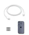 Apple 15/15 Pro Type-C to Type-C Hasır Örgü Hızlı Şarj Kablosu (1m)