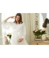 ieg™ Aqua 26355 Otrişli Şifon Pullu Brodeli Sabahlık