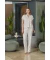 ieg™ Aqua 26520 Kadın Düğmeli Kısa Kol Pijama Takımı