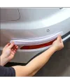 Araba Tampon Koruyucu Karbon Desenli Beyaz