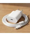 20W Hızlı Şarj Adaptörü USB-C to Lightning Kablolu – PD Destekli Süper Hızlı Şarj Cihazı