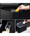 Araç İçi Takılarak Sabitlenebilen Mini Kapaklı Çöp Kovası
