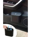 Araç İçi Takılarak Sabitlenebilen Mini Kapaklı Çöp Kovası