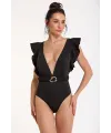 ieg™ Argento 0557-3001 Kadın Derin V Yaka Mayo
