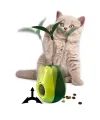 Avokado Şeklinde Kedi Naneli ve Mama Hazneli Kedi Oyuncağı