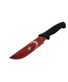 ieg™ Ayyıldız MF032 RD Kırmızı Av Bıçağı 31cm - Testere Detaylı Bıçak, Kılıflı, Plastik Sap