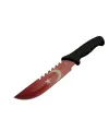 ieg™ Ayyıldız MF033 RD Kırmızı Av Bıçağı 31cm - Testere Detaylı Bıçak, Oluklu, Kılıflı, Plastik Sap