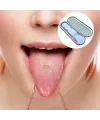 Bakır Oil Pulling Yağ Çekme Dil Plak Temizleme Aleti Dil Fırçası Sıyırıcı Dil Kaşığı