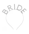Bekarlığa Veda Kristal Taşlı Gümüş Bride Tacı