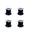 Bekleme Bingo Ayak Tablalı - 50MM - Siyah HKS280 - 4 Adet