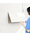 Beyaz Mermer Desenli Alüminyum Plastik Duvar Stickerı