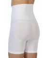 Beyaz MI  2091 Önü Dantelli Yüksek Bel Boxer Korse