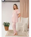 ieg™ Bone 5806 Kadın 3lü Sabahlıklı Lohusa Pijama Takımı