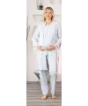 ieg™ Bone 5905 Kadın Lohusa Viskon Klasik 3Lü Pijama Takımı