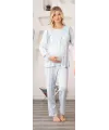 ieg™ Bone 5905 Kadın Lohusa Viskon Klasik 3Lü Pijama Takımı