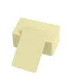 Boş Kelime Kartları 5x8 cm - 50 Adet Oval Kenarlı | Tabu & Not Kartları - Sarı