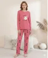ieg™ Boyraz 0353 Kadın Penye Uzun Kol Pijama Takımı
