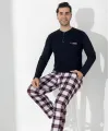 ieg™ Boyraz 0401 Erkek Uzun Kol Pijama Takımı