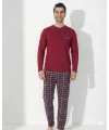 ieg™ Boyraz 0406 Erkek Uzun Kol Pijama Takımı