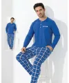 ieg™ Boyraz 0645 Erkek Uzun Kol Penye Pijama Takımı