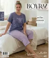 ieg™ Boyraz BPS-01807  Kadın Battal Kısa Kol Kapri Takım