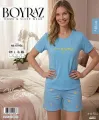 ieg™ Boyraz ML-01954 Kadın Milan Kısa Kol Şortlu Takım