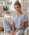 ieg™ Boyraz PT-01883  Kadın Pointella Kısa Kol Pijama Takımı