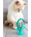 Vantuzlu Zilli İnteraktif Dönebilen Mama Kaplı Renkli Eğlenceli Eğitici Kedi Oyuncağı