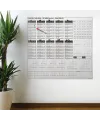 Çarpım Tablosu Ezberleme Manyetik Duvar Stickerı 105 x 100 cm