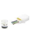 Cat6 Ez Rj45 Konnektör - 100 Adet Beyaz / Özel Plastik Kutulu ND2406