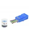 Cat6 Ez Rj45 Konnektör - 100 Adet Mavi / Özel Plastik Kutulu ND2404