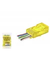 Cat6 Ez Rj45 Konnektör - 100 Adet Sari / Ekonomik Poşet Paket ND2408