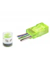 Cat6 Ez Rj45 Konnektör - 100 Adet Yeşil / Özel Plastik Kutulu ND2401