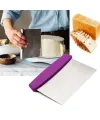 Çelik Hamur Kesici Kazıyıcı Pasta Kek Dekorasyon Spatula Aleti